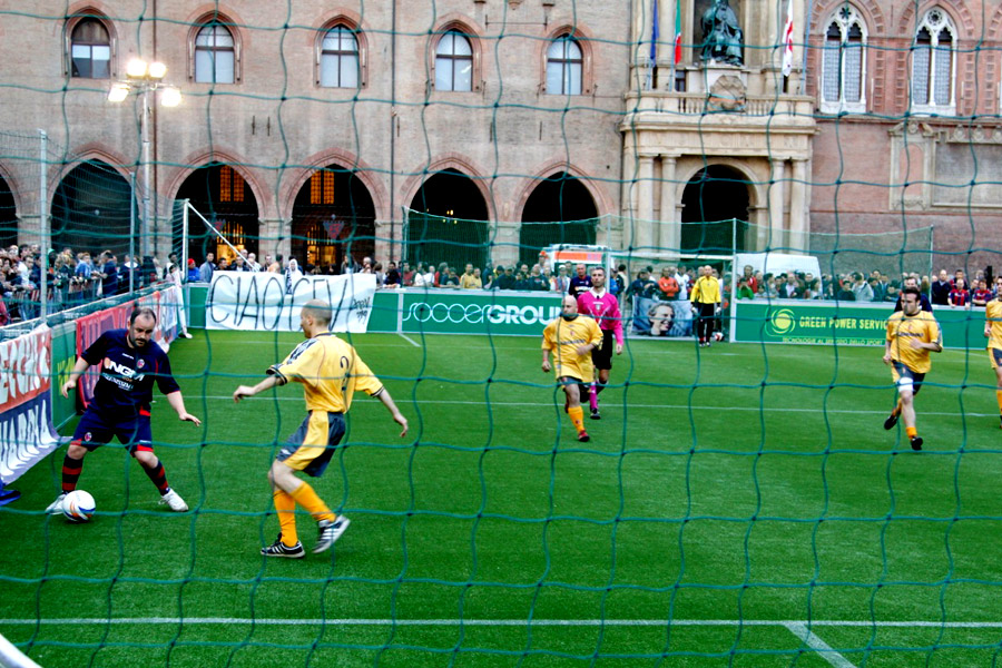 Street Soccer on Piazza Maggiore Football event in the heart of Bologna